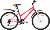 Велосипед 24' хардтейл, рама женская FOXX SALSA розовый, 6 ск. 24 SHV.SALSA.14 PN 9